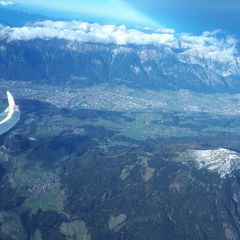 Flugwegposition um 13:56:33: Aufgenommen in der Nähe von Gemeinde Mühlbachl, Österreich in 4507 Meter